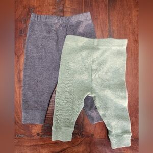 Cloud Island Green and Dark Gray Pants Set